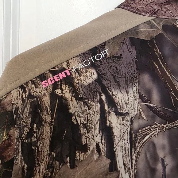 Habit Women's Utility Jacket - Camouflage and Tan Scent Factor Size Medium - Picture 3 of 10